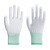 涂指涂掌手套劳保耐磨工作防滑薄款透气夏季电子厂工作 白色涂指手套(36双) S