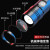 奥克斯（AUX）强光手电筒变焦远射超亮户外可充电便携家用骑行物业军骑行家专用灯应急灯工业照明手电筒