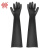 威蝶60cmA-1标准中厚乳胶防水防污耐酸碱手套5双装均码 黑色