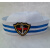 白色水手帽船长帽儿童成人徽章水手风护士帽舞台表演制服帽子酒吧 菱形标水手帽 S（5456cm）