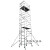 铝合金脚手架直爬梯装修架子单双宽铝合金快装焊接架建筑移动梯子 长2米*宽1.35米*高6米