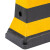 柔性橡塑隔离墩 道路护栏围栏分流水马防撞桶塑料分道体 黄色PVC(8.5kg)