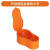 山头林村适用于装修临时马桶一次性简易蹲便器工地施工专用可移动塑料蹲便 [加大号]全包款豪华-橙色