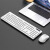 力美W100无线键盘鼠标套装笔记本台式电脑USB省电便携办公键鼠 黑色无线套装