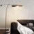 纽思维尔北欧沙发客厅落地灯个性创意卧室书房桌壁灯飞碟复古长摇臂落地灯 黑色-白光