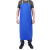 定制加厚围裙PVC男女工业劳保围腰防水防油食堂厨房水产工作围裙 65丝PVC深蓝色围裙