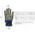 防割手套5级316不锈钢防切割劳保园艺安全安保防护防刺钢丝手套 XS 1706蓝扣