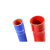 红色矽胶钢丝波纹管万能通风管耐高温压夹布水管300度进气橡胶管 钢丝管 内径60mm（长600mm)