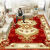 静月欧式地毯客厅茶几卧室房间满铺地毯卫生间吸水可定制 欧式K红 80*120厘米