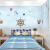 初尚墙布 卡通哆啦A梦壁布男孩女孩卧室蓝色背景墙布幼儿园儿童子房壁 整张32D微晶烤瓷