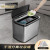 智能感应式分类垃圾桶厨房大容量干湿分离自动客厅不锈钢电动 长方形不锈钢20L(单桶) 12L以上