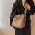 AODAISI韩版软皮水桶包手提包女感单肩斜跨包大容量通勤托特包腋下包 黑色