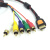 欧华远 HDMI转5RCA色差线高清播放器连接电视YPBPR分量线音视频线转接线转换器带转换芯片