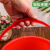 喜蛋小桶调油漆塑料桶摘草莓桶小红桶手提小水桶美术画画洗毛笔桶 红色有盖31L