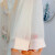 vimadtly夏季刺绣流苏复古风中式短袖衬衫上衣女夏季盘扣刺绣中式国风 白色 3XL 185码（120-130斤）