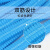 者也（京仓闪送）一次性无纺布帽100只 蓝色21寸双筋 条形帽防尘防落发网帽 285g/包