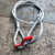 钢丝绳成套吊索具吊钩起重钢丝绳吊带单肢吊钩压制钢丝绳单腿吊具 3T3米