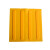 盲道砖橡胶 pvc安全盲道板 防滑导向地贴 30cm盲人指路砖Q (底部实心)40*40CM(黄色点状)