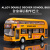 公交车双层小巴士玩具合金车模型仿真六一儿童节玩具车男孩礼物 加油站套装 配送电池螺丝刀