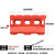 防撞桶三孔水马塑料围挡移动护栏吹塑滚塑隔离墩市政施工注水围栏 吹塑水马 1200*700(红色8斤)