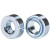 压铆螺母S碳钢压铆压板螺母蓝白锌圆螺帽M2M2.5M3M4M5M6M8M10 M8-0板厚1.2mm (50个)