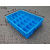 加厚塑料箱分格周转箱多格分类盒工具箱30格40格熟胶盒零件螺丝筐 50格外径49x30x5cm 蓝色加厚