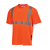 安大叔JJ-E774圆领反光T恤 3M反光材料100%涤纶透气鸟眼布 一件装 荧光橙（加LOGO） XL 