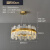 轩之准意式水晶吊灯客厅灯后现代简约奶油风2024款餐厅卧室灯具 双层80+50 三色变光