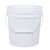 食品级塑料桶圆桶带盖密封水桶油漆桶空桶小白桶5/20/25L升kg公斤 乳白色