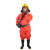 海安特（HAT）半封闭式防护服 FH-II-H 170-185 橘红 PVC轻型连体防化服	