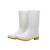 久瑞 JZH07 防滑防水白色雨靴 耐油耐酸碱劳保防护雨鞋 高筒 41码 