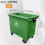 环卫垃圾桶660L商用大号1100升带盖垃圾箱工业室外环卫市政专用桶 660L单桶体 绿色/灰色