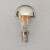 爱迪生灯丝LED无影灯泡半电镀银色金镜面反射装饰有可调光中性光 A60-8W暖光-调光款(E27) 其它 其它