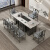 ABDT办公室茶桌椅组合极简岩板 新中式岩板茶桌大板泡茶桌简约茶台套 铂金砖超晶石 160x80cm