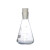 三角烧瓶锥形瓶 玻璃三角瓶带塞锥形烧瓶带刻度高硼硅耐高温25 50 150ml(含硅胶塞)
