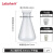 LABSHARK  塑料锥形瓶实验室三角烧瓶广口带刻度PP耐高温摇瓶 塑料锥形瓶 大口不带盖 500ml