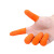 得筑工品 一次性麻点乳胶手指套乳胶手指套 保护手指套 橙色M（0.5公斤) 
