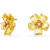 施华洛世奇（SWAROVSKI）女士舒适项链Florere时尚百搭精致优雅粉色水晶花朵吊坠 Yellow Flower Earrings