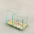 桌面鱼缸玻璃鱼缸办公室创意小型迷你生态水族箱小鱼缸双格斗鱼缸 浮法玻璃款裸缸 （双格）