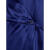 拉夫劳伦（Ralph Lauren） 小马标女士ANIYAH束带真丝缎中长缠绕式连衣裙 海军蓝 2 US