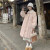 露依姬羽绒服品牌前十名设计感女感2023新款冬季外套直筒白鸭绒拼接甜美 粉色升级加厚款 XS