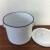 大水桶白色搪瓷桶 耐酸碱 缸水桶 米桶 茶桶实验室化式通用桶 28厘米带铜水笼头水桶
