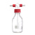 GL45螺口洗气瓶气体洗瓶缓冲瓶密封耐腐250/500/1000ml安全瓶 1000ml 四氟盖 整套