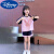 迪士尼女童运动短袖套装夏季新款2024儿童休闲韩版中大童短裤女孩两件套 白色 套装 150cm