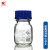 试剂瓶化学玻璃蓝盖试剂瓶1002505001000ml螺口瓶流动相玻璃 透明100ml