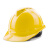 筑采（ZHUCAI）安全帽 透气V型国标ABS 防撞防砸头盔 工程工地建筑 电绝缘安全帽 黄色 按键式 