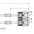 5 米屏蔽线+DE-9S插座（孔）+DE-9P插头（针）