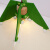 美亚柏科美式复古绿色吊灯创意个性艺术灯罩民宿饭厅客厅书房阳台卧室灯的 四粉