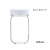 广口玻璃瓶透明样品试剂大口瓶带内盖50/100/250/500ml进口ASONE 100ml