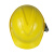 安丹达高端硬质款V型ABS安全帽 10149 橙色 8点式旋钮帽衬 Y型斑马纹下颚带 1顶 黄色 7天